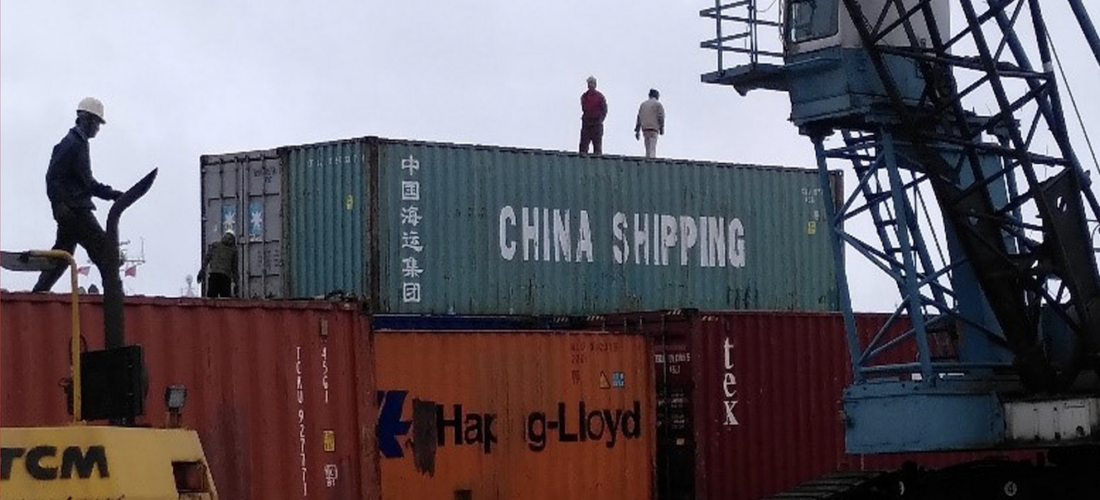 Shipping containers in China